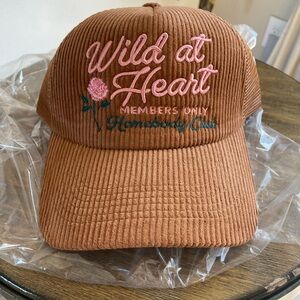 Anthropologie Corduroy trucker hat